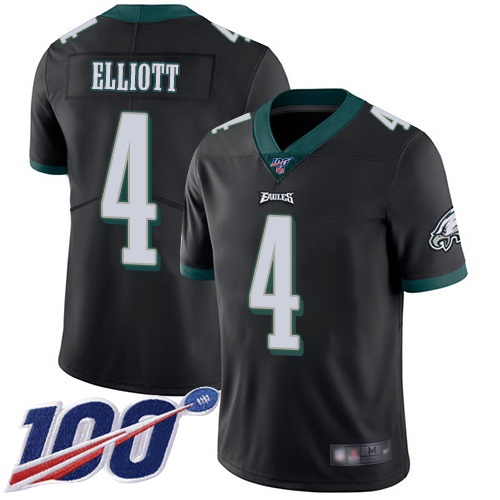 Men Philadelphia Eagles 4 Jake Elliott Black Alternate Vapor Untouchable NFL Jersey Limited Player Season